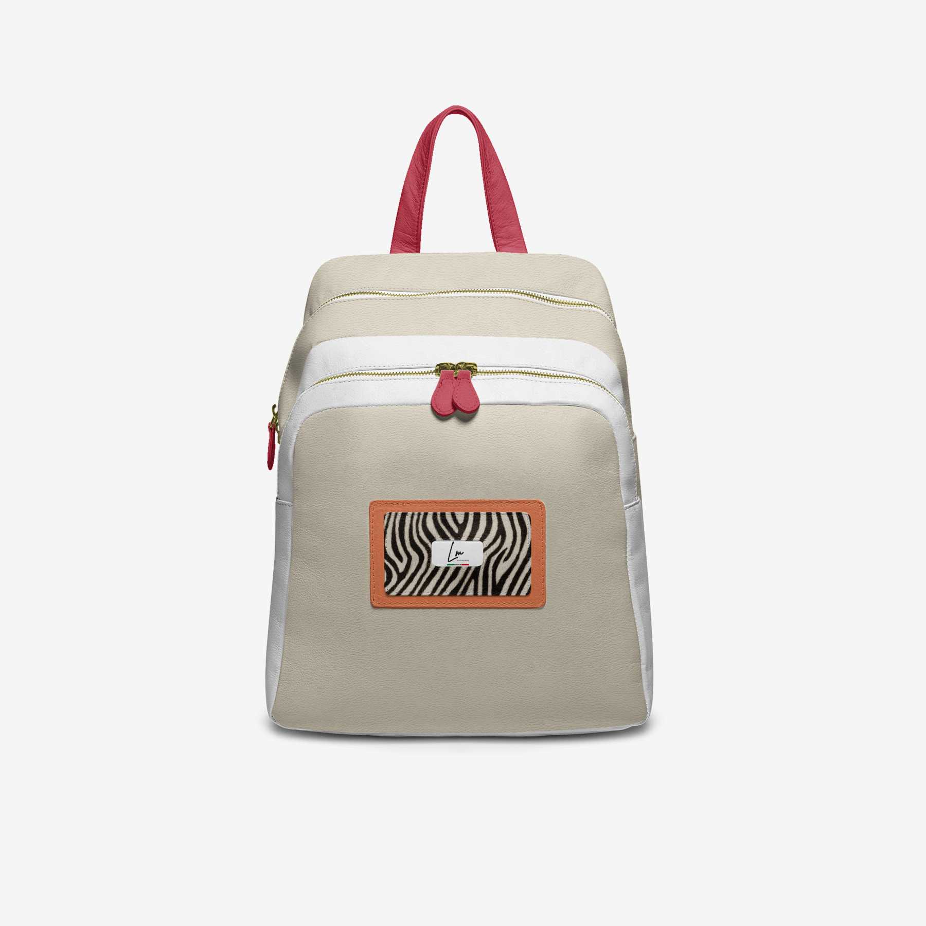 DESIGNER LUXE BAG 002-B (DOUBLE ZIP LUXE LARGE BACKPACK)